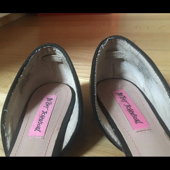 Betsey Johnson black and leopard print flats - Picture 7 of 7